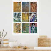 Bilder von Gustav Klimt Poster (Küche)