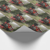 Bilder von Lokomotivzügen Geschenkpapier (Ecke)
