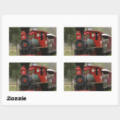 Bilder von Lokomotivzügen Rechteckiger Aufkleber (Blatt)