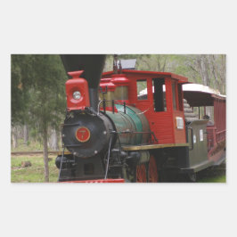Bilder von Lokomotivzügen Rechteckiger Aufkleber