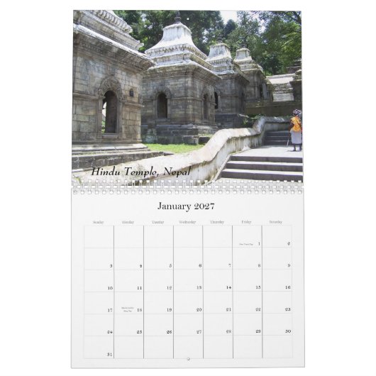 BILDER VON NEPAL-KALENDER KALENDER (Jan 2027)