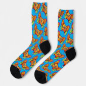 Bilder von Sasha-Schmetterling-Logo Muster Crew So Socken (Linkes Detail)