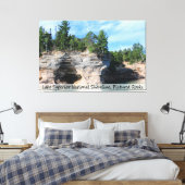 Bilder von Steinen/ummantelte Canvas Leinwanddruck (Insitu (Schlafzimmer))