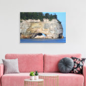 Bilder von Steinen/ummantelte Canvas Leinwanddruck (Insitu (Wohnzimmer))