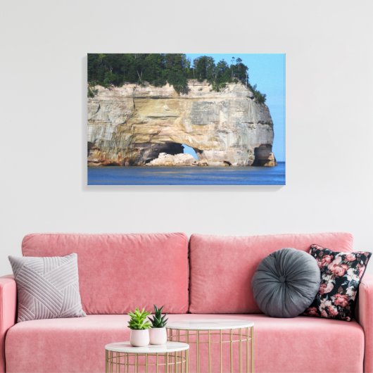 Bilder von Steinen/ummantelte Canvas Leinwanddruck (Insitu (Wohnzimmer))