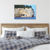 Bilder von Steinen/ummantelte Canvas Leinwanddruck (Insitu (Schlafzimmer))