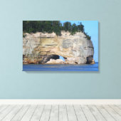 Bilder von Steinen/ummantelte Canvas Leinwanddruck (Insitu (Holzboden))