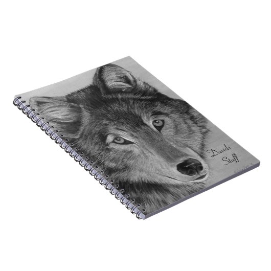 Bilder von Wölfen, Grauwolf Notizblock (Rechte Seite)