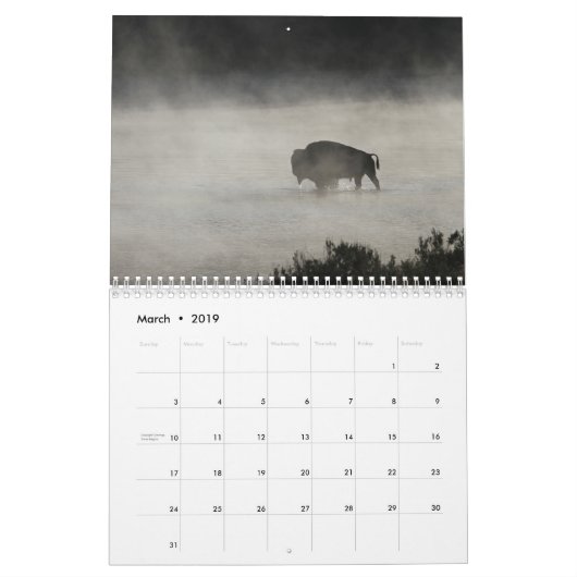 Bilder von Wyoming 2019 Kalender (Mär 2019)
