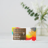 Bilder zum Anmalen von Spritzern Visitenkarte (Stehend Vorderseite)