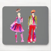 Bilder zur Illustration von Modebildern Art Aquare Mousepad (Vorne)