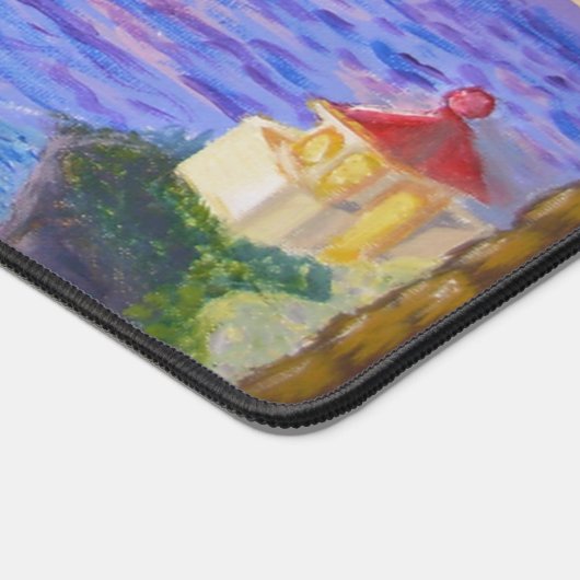 Bilder zur Malerei des Ocean Sunrise Art Schreibtischunterlage (Ecke)