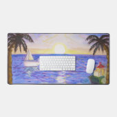 Bilder zur Malerei des Ocean Sunrise Art Schreibtischunterlage (Tastatur & Maus)