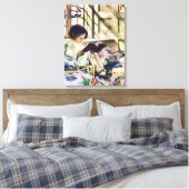 Bilderbücher im Winter Leinwanddruck (Insitu (Schlafzimmer))