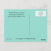 Bilderbücher im Winter Postkarte (Rückseite)