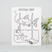 Bilderbuchseite zum Leben in der See (Stehend Vorderseite)