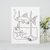 Bilderbuchseite zum Leben in der See (Stehend Vorderseite)