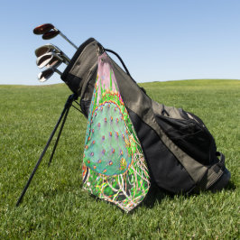 BilderByMJ Prickly Pear Kaktus in Bloom Golf Handt Golfhandtuch