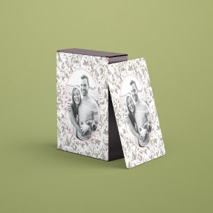 Bilderrahmen aus Blumen Spielkarten