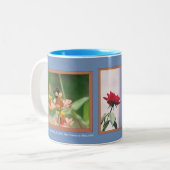 Bilderrahmen-Fotos der Blumen Zweifarbige Tasse (Vorderseite Links)