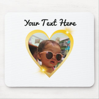 Bilderrahmen für Gold Heart Mousepad