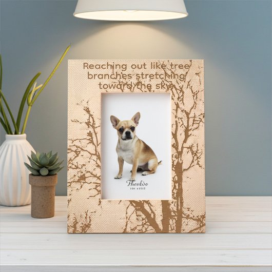 Bilderrahmen für personalisierte Baumzweige Geätzte Rahmen