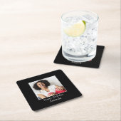 Bilderrahmen, kundenspezifisches Foto - Personalis Rechteckiger Pappuntersetzer (Vor Ort)