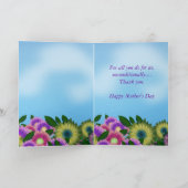 Bilderrahmen mit Frühlingsblumen Karte (Innenseite)