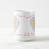 Bilderrahmen mit kleinen Herzen Kaffeetasse (Mittel)
