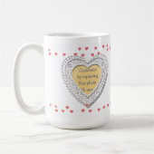 Bilderrahmen mit kleinen Herzen Kaffeetasse (Links)