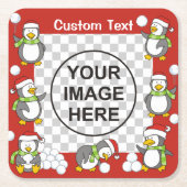 Bilderrahmen Rechteckiger Pappuntersetzer (Vorderseite)