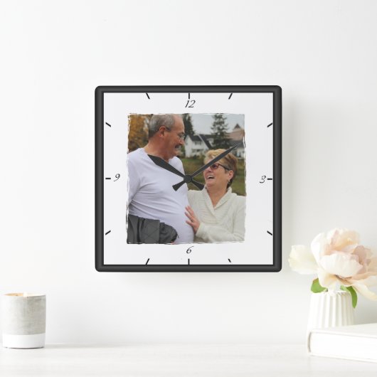 Bilderrahmen-Uhr Quadratische Wanduhr (Zuhause)