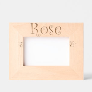 Bilderrahmen zum Aufstellen "Rose" – Geschenk für Geätzte Rahmen