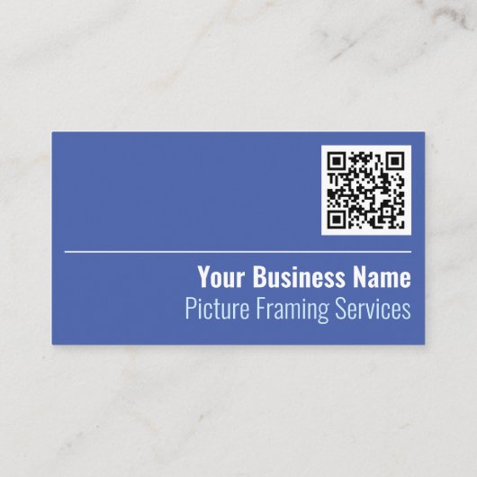 Bilderrahmenservice QR-Code Visitenkarte (Rückseite)