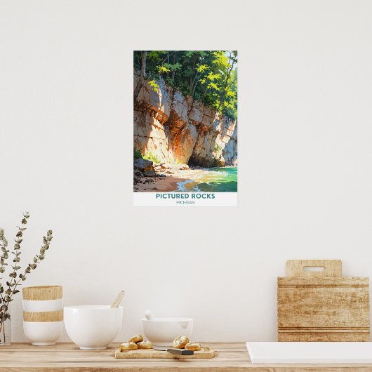 Bildersteine, Michigan Poster (Küche)