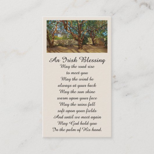 Bildfeier zur Lebensmerkmal-Karte Visitenkarte (Vorderseite)