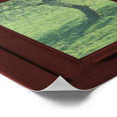 Bildfenster Landschaft - Kirschblüten Poster (Ecke)