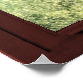 Bildfenster Landschaft - Kirschblüten. Poster (Ecke)