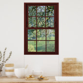 Bildfenster von Kirschblüten Illusion #1 von 3 Poster (Küche)