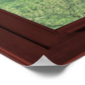 Bildfenster von Kirschblüten Illusion 3 Poster (Ecke)