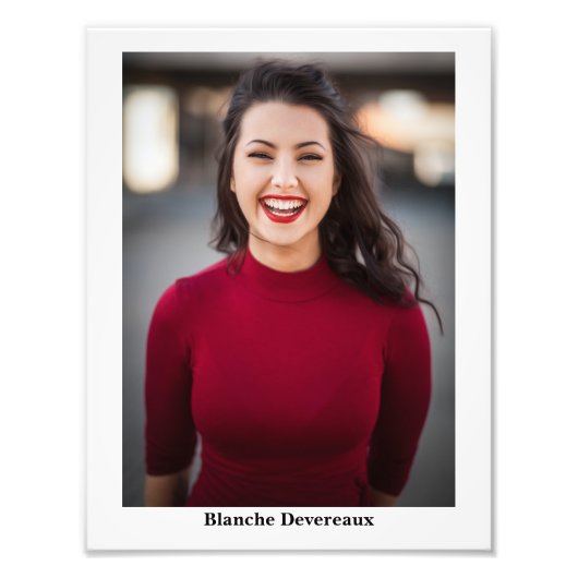 Bildformate 8.5x11 Fotografisches Headshot Fotodruck (Vorne)