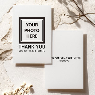 Bildfoto & Text hochladen – Anpassen Dankeskarte