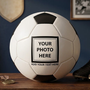 Bildfoto & Text hochladen – Anpassen Fußball