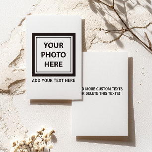 Bildfoto & Text hochladen – Anpassen Karte
