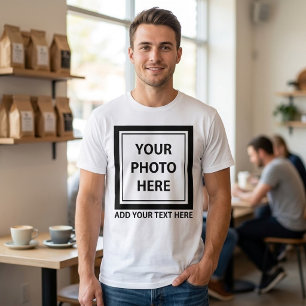 Bildfoto & Text hochladen – Anpassen T-Shirt