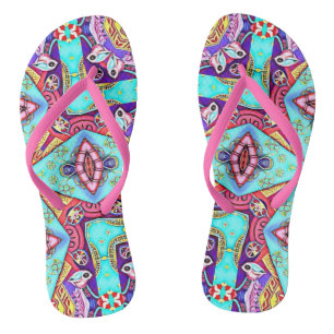 BILDFRAMEN-DESIGNER-KOLLAGE BADESANDALEN