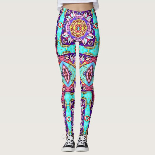 BILDFRAMEN-DESIGNER-KOLLAGE LEGGINGS (Vorderseite)