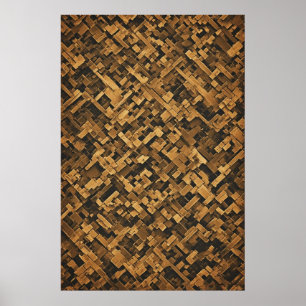 Bildgearbeitete Geometrie: Eine Abstrakte Textur Poster