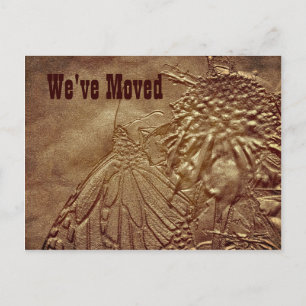 Bildgezeichnete Schmetterling neue Adresse verschi Ankündigungspostkarte