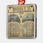 Bildhafte Ansicht der Welt Ornament Aus Metall (Links)
